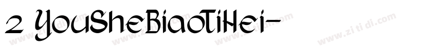 z YouSheBiaoTiHei字体转换